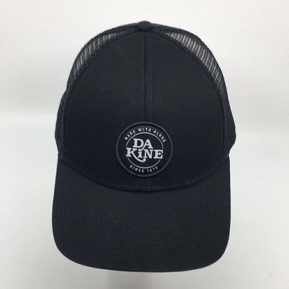 DaKine Aloha circle crest trucker hat SnapBack black cotton baseball cap - Picture 4 of 14